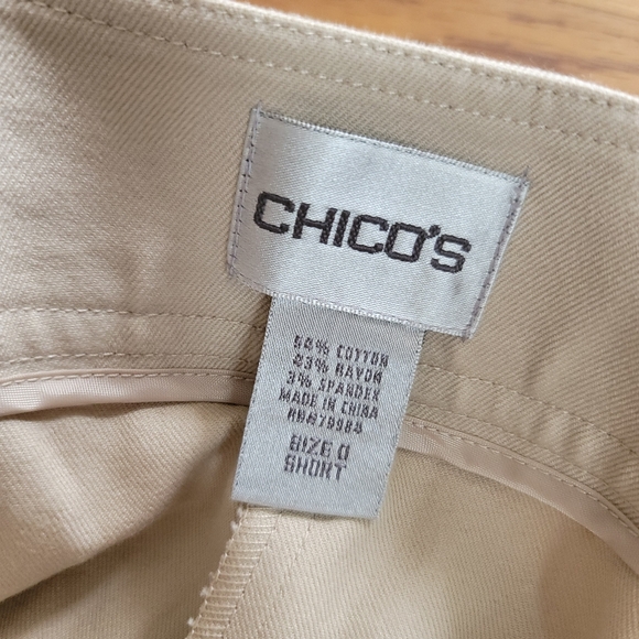 Chico's Dress Pants Beige Chico's Size 0 Short/ US 4 - Picture 2 of 9